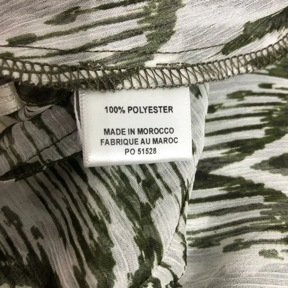 MISA Los Angeles Andromeda Dress Spring Ikat Print Large NWT